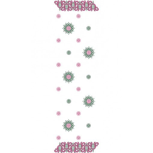 Dupatta Embroidery Design 11062