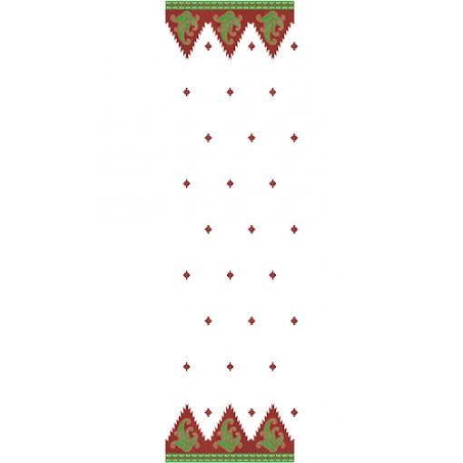 11151 Dupatta Embroidery Design