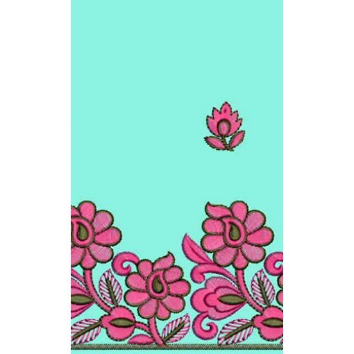 11543 Dupatta Embroidery Design