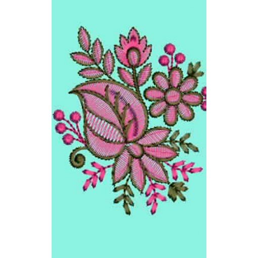 11543 Dupatta Embroidery Design
