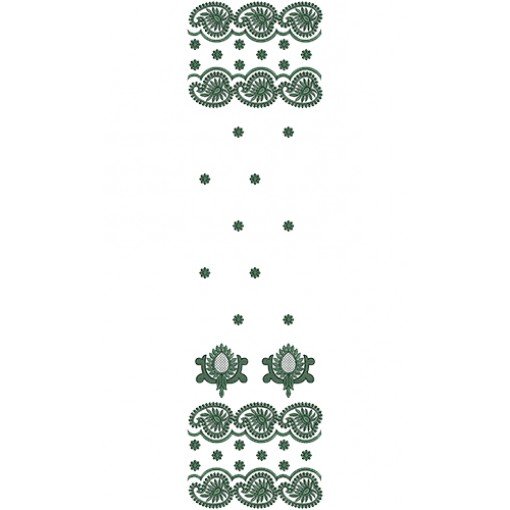 11545 Dupatta Embroidery Design