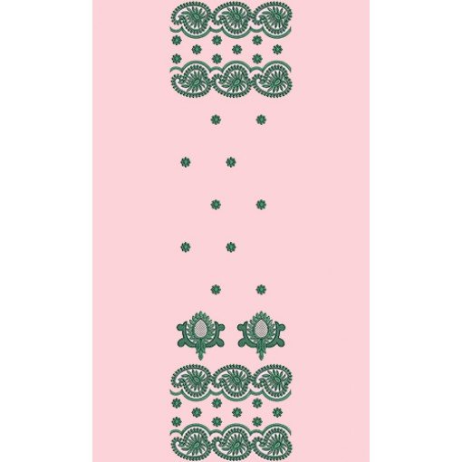 11545 Dupatta Embroidery Design