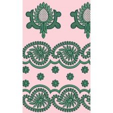 11545 Dupatta Embroidery Design