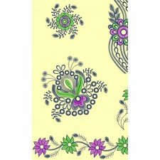 11546 Dupatta Embroidery Design