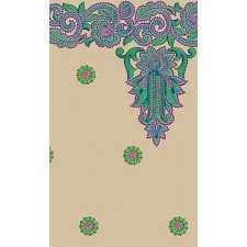 11547 Dupatta Embroidery Design