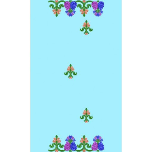 11550 Dupatta Embroidery Design