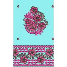 11552 Dupatta Embroidery Design