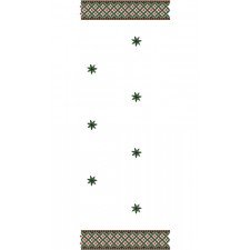 Pretty Border Scarf Embroidery Design 12451