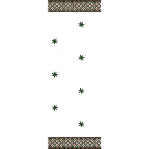 Pretty Border Scarf Embroidery Design 12451