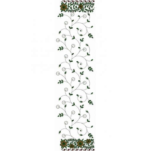 Dupatta Embroidery Design 13125