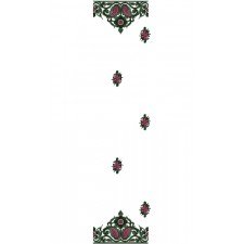 Dupatta Embroidery Design 13128