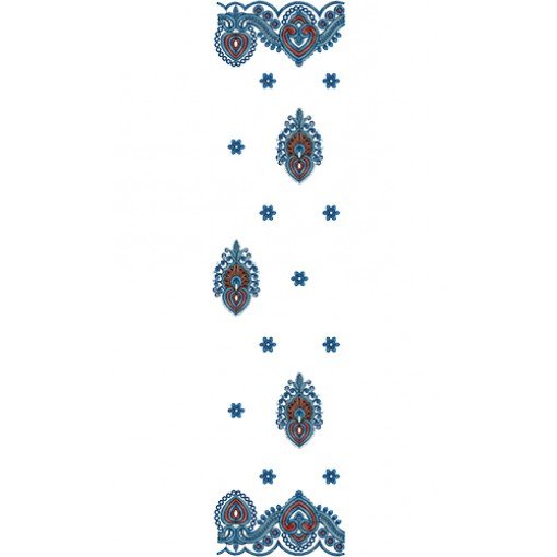 Dupatta Embroidery Design 13667