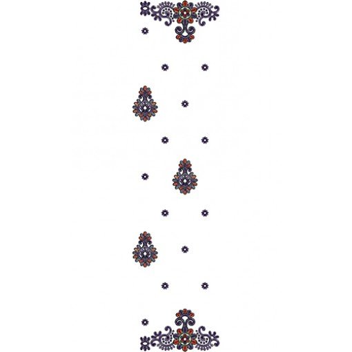 Dupatta Embroidery Design 13658