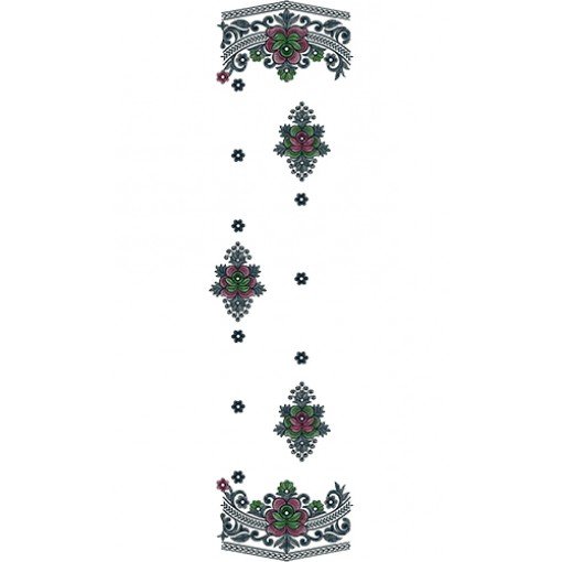 Dupatta Embroidery Design 13660