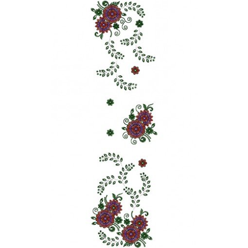 Dupatta Embroidery Design 13711