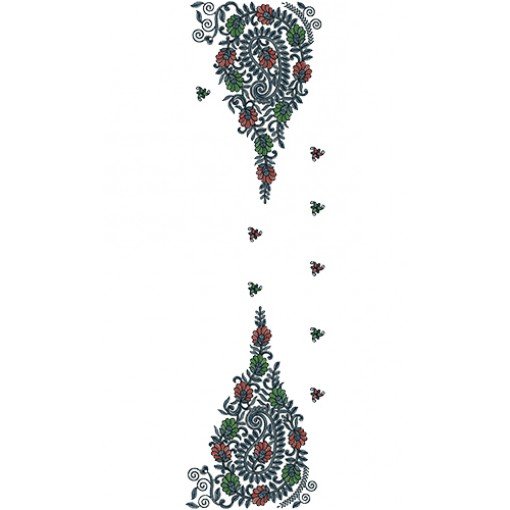 Dupatta Embroidery Design 13723