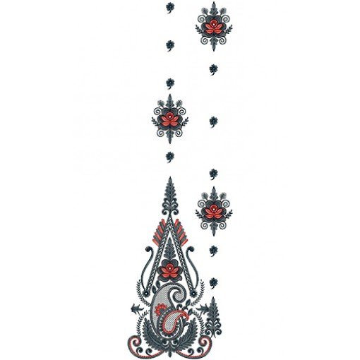 Dupatta Embroidery Design 13728