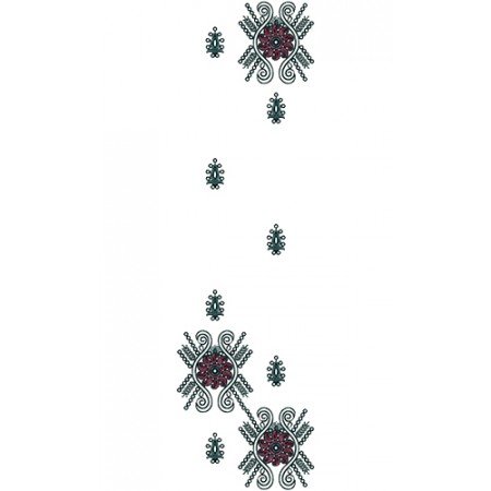 Cool Dupatta Embroidery Pattern 13873