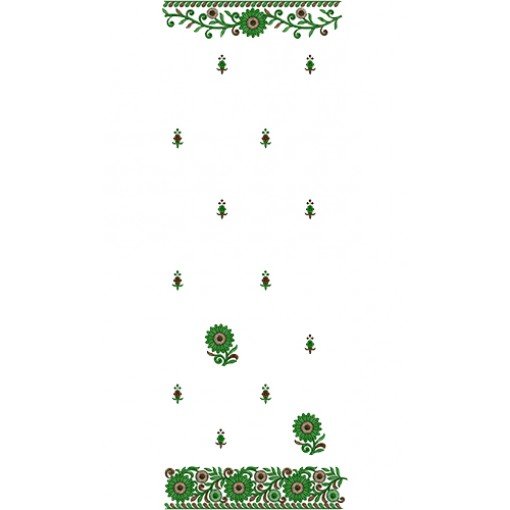 Dupatta Embroidery Design 14142