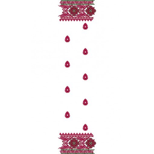 Border Embroidery Scarf Design 14145