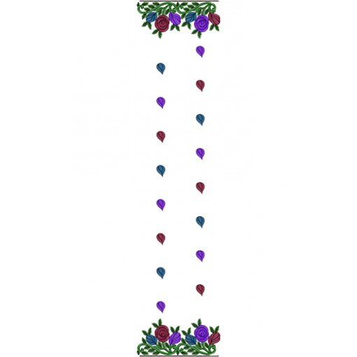 Fashion Dupatta Embroidery Design 14430