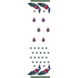 Fancy Border Embroidery Dupatta Design 14667