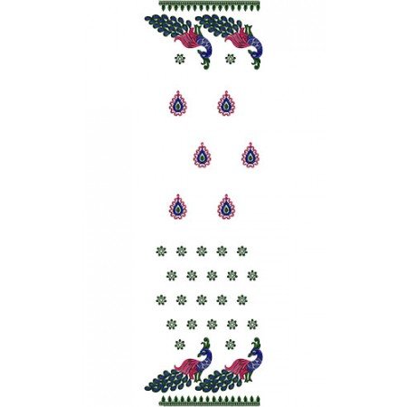 Fancy Border Embroidery Dupatta Design 14667