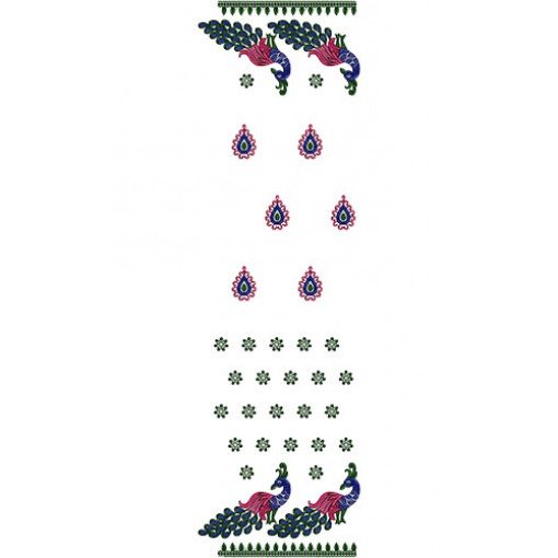 Fancy Border Embroidery Dupatta Design 14667