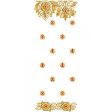 Very Classy Embroidery Design For Dupatta 14862