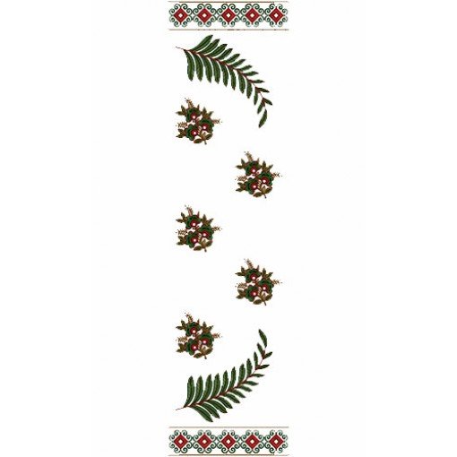 Best Embroidery Machine Dupatta Embroidery Design 15023