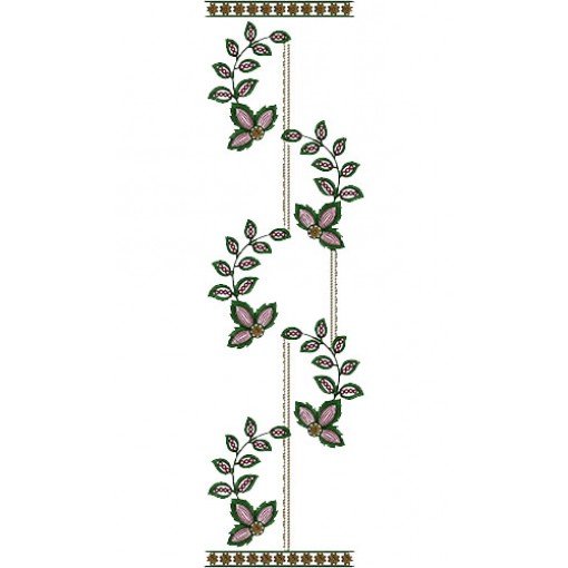 Embroidery Pattern For Dupatta 15027