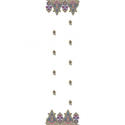 Embroidery Design For Scarf Dupatta 15718
