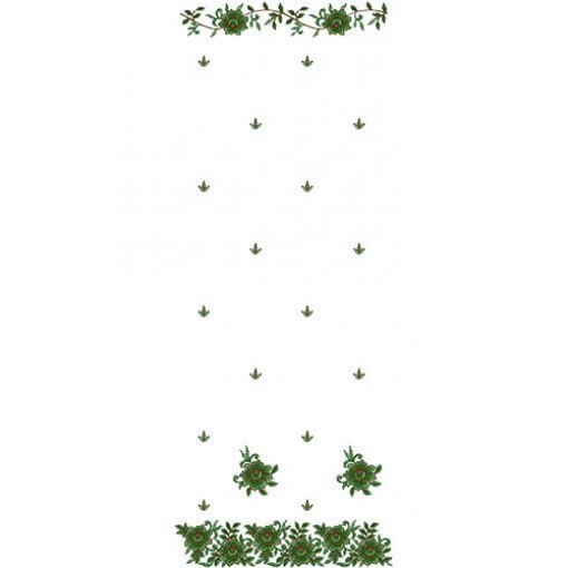 Scarf Dupatta Embroidery Design 15869
