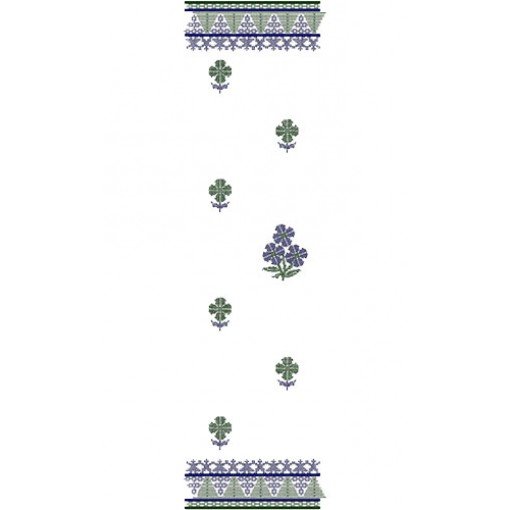 Wedding Scarf Embroidery Design 15887