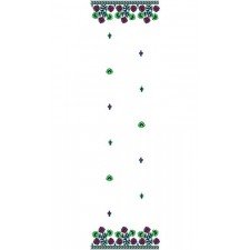 Machine Embroidery Dress Design 15889