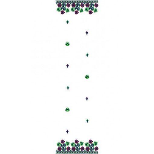 Machine Embroidery Dress Design 15889