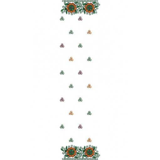 Beautiful Dupatta Embroidery Design 15891