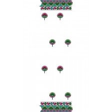 Paisely Border Style Dupatta Design 16001