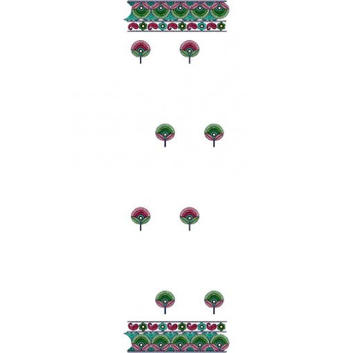Paisely Border Style Dupatta Design 16001