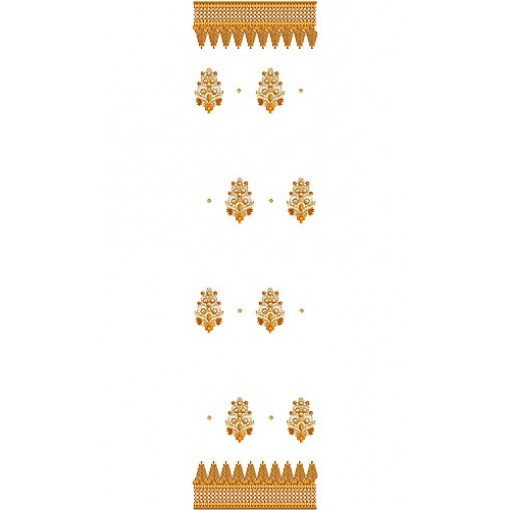 Greatest Dupatta Embroidery Design 16009