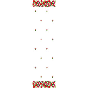 Lawn Cross Stitch Dupatta Embroidery Design 16662