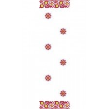 Kaftan Arabic Dupatta Embroidery Design 16663