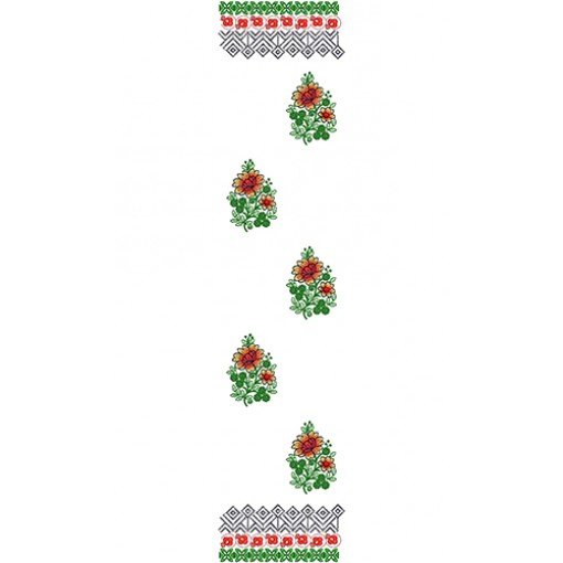 Korea Traditional Dupatta Embroidery Design