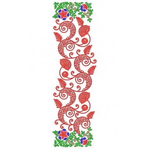 Dupatta Embroidery Design 18308