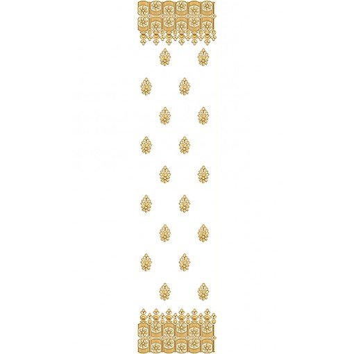 Dupatta Embroidery Design 19538
