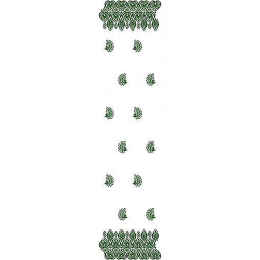 Dupatta Embroidery Design 19539