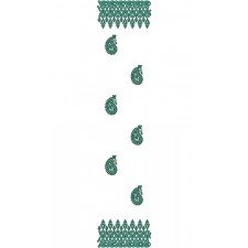 Dupatta Embroidery Design 19543