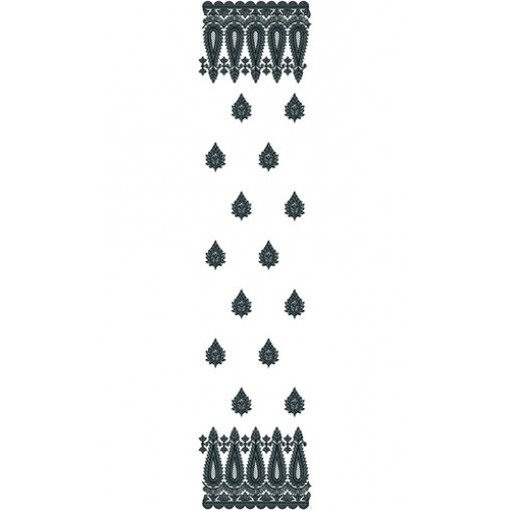 Dupatta Embroidery Design 20414