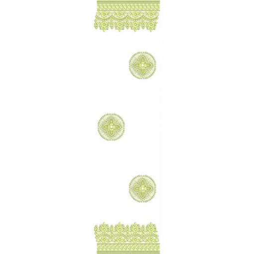 Dupatta Embroidery Design 20415