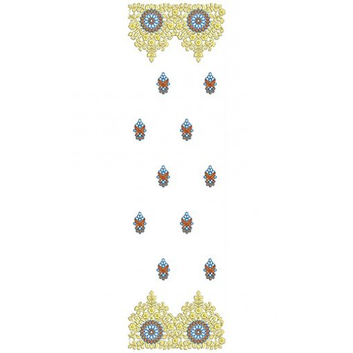 Dupatta Embroidery Design 20689